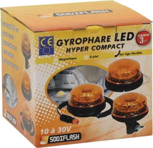 Gyrophare LED rotatif sur tige flexible