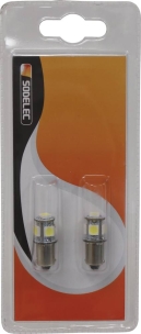 Lampe témoin LED 12V 1,5W BA9s - blister de 2 pcs