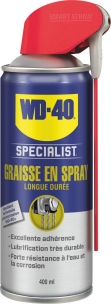 Graisse verte longue durée avec tête 2 jets - lot de 12 aérosols 400ml