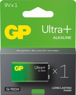 Blister de 1 pile "Ultra Plus" 6LF22 6LR61 Alcaline - lot de 10 blisters