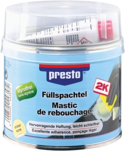 Mastic universel avec tube durcisseur - lot de 6 pots de 1kg