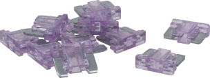 Fusible micro à languette latérale 3A violet - lot de 50 pcs