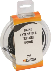 Gaine extensible tressée 10mm 2m - blister