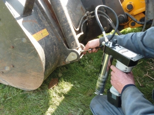 Pompe à graisse 18V avec 2 batteries Ni-Mh