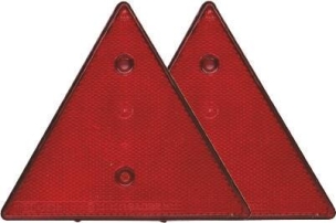 Triangle de remorque rouge - blister de 2 pcs