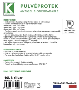 Antigel PULVEPROTEK - bidon de 10L