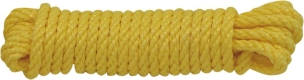 Cordage polypropylène jaune 8mm 15m