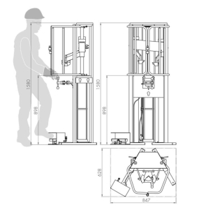 Compresseur de ressorts pneumatique 2,5T