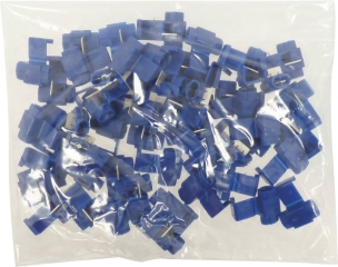 Connecteur rapide bleu pour dérivation - lot de 50 pcs