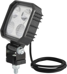 Phare de travail carré LED 10/30V 9W 1000 lumens/boîtier carbone