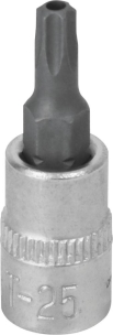 Douille tournevis 1/4" avec embout 37mm Torx® alésé TT25