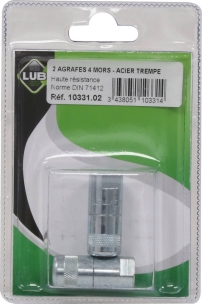 Agrafe 4 mors M10 - blister de 2 pcs