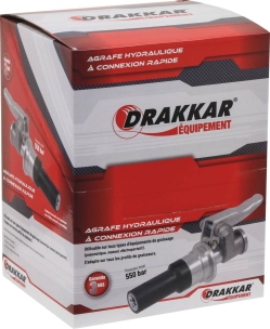 Agrafe hydraulique coupleur à billes à connexion rapide M10 550 bar - présentoir de 10 blisters