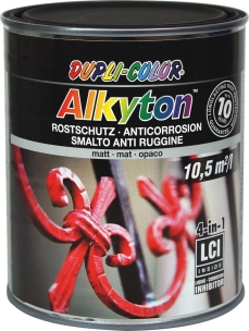 Peinture antirouille RAL 9005 noir mat - pot de 750ml