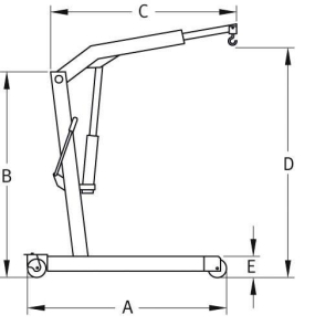 Grue d'atelier fixe 1T