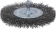 Brosse circulaire sur tige 6mm fil acier ondulé 100mm