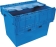 Caisse de transport avec couvercle rabattable 75L 600X400X440mm