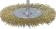 Brosse circulaire sur tige 6mm fil laiton ondulé 100mm